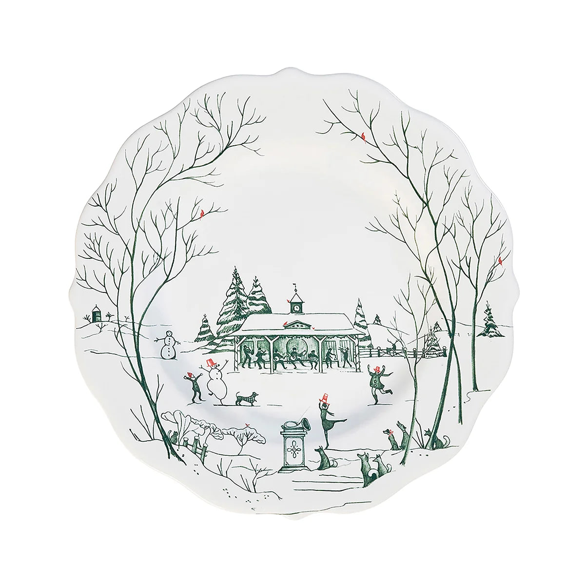 Juliska Country Estate Winter Frolic Dessert/Salad Plate | Evergreen