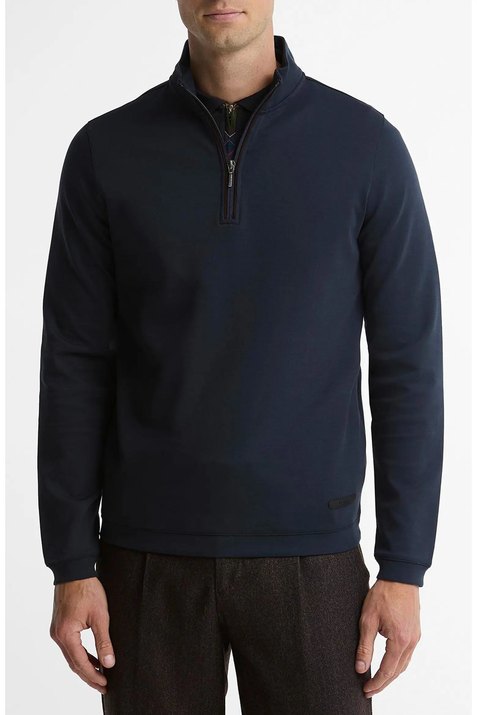 Barbour Guy Half Zip Sweatshirt | Navy