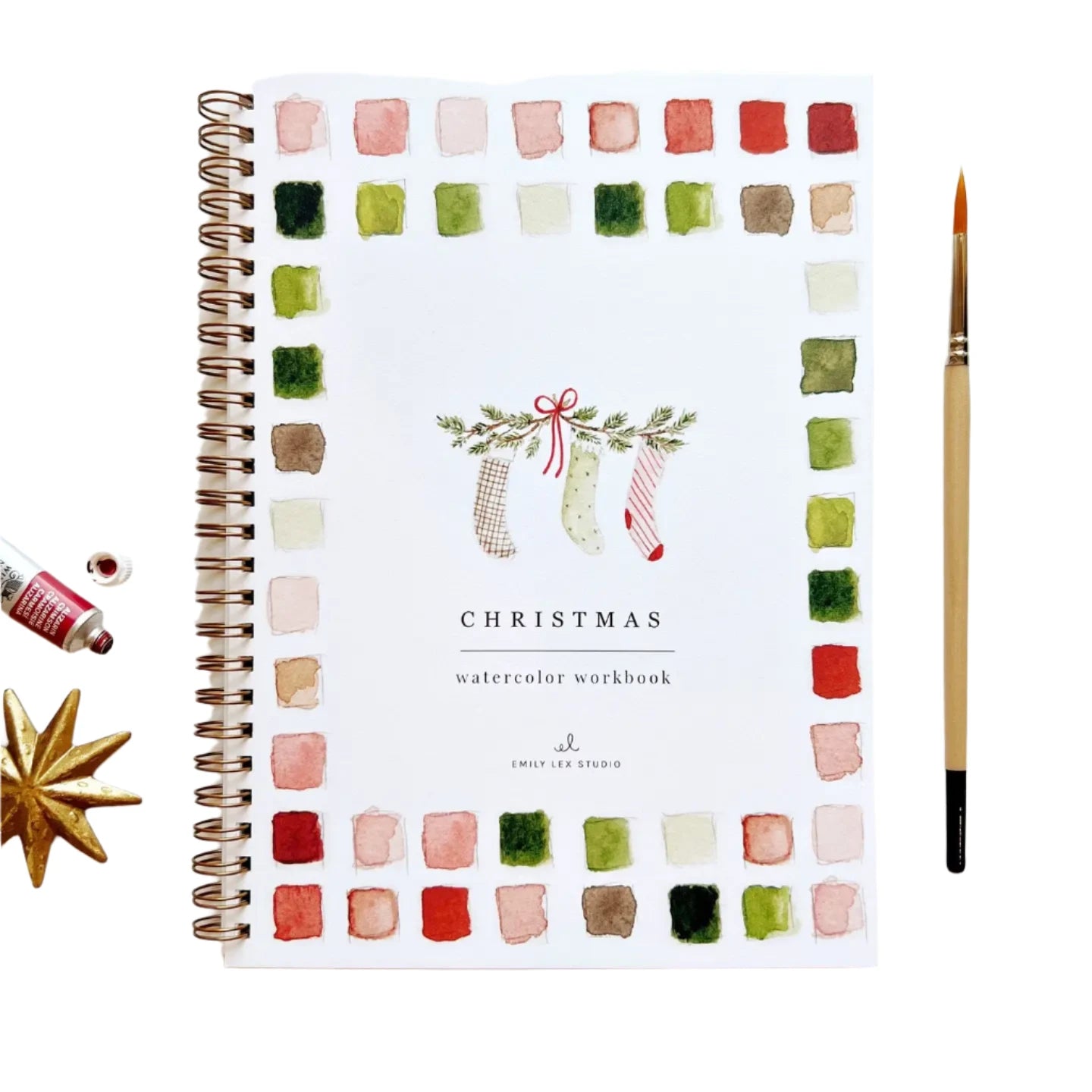 Christmas Watercolor Workbook