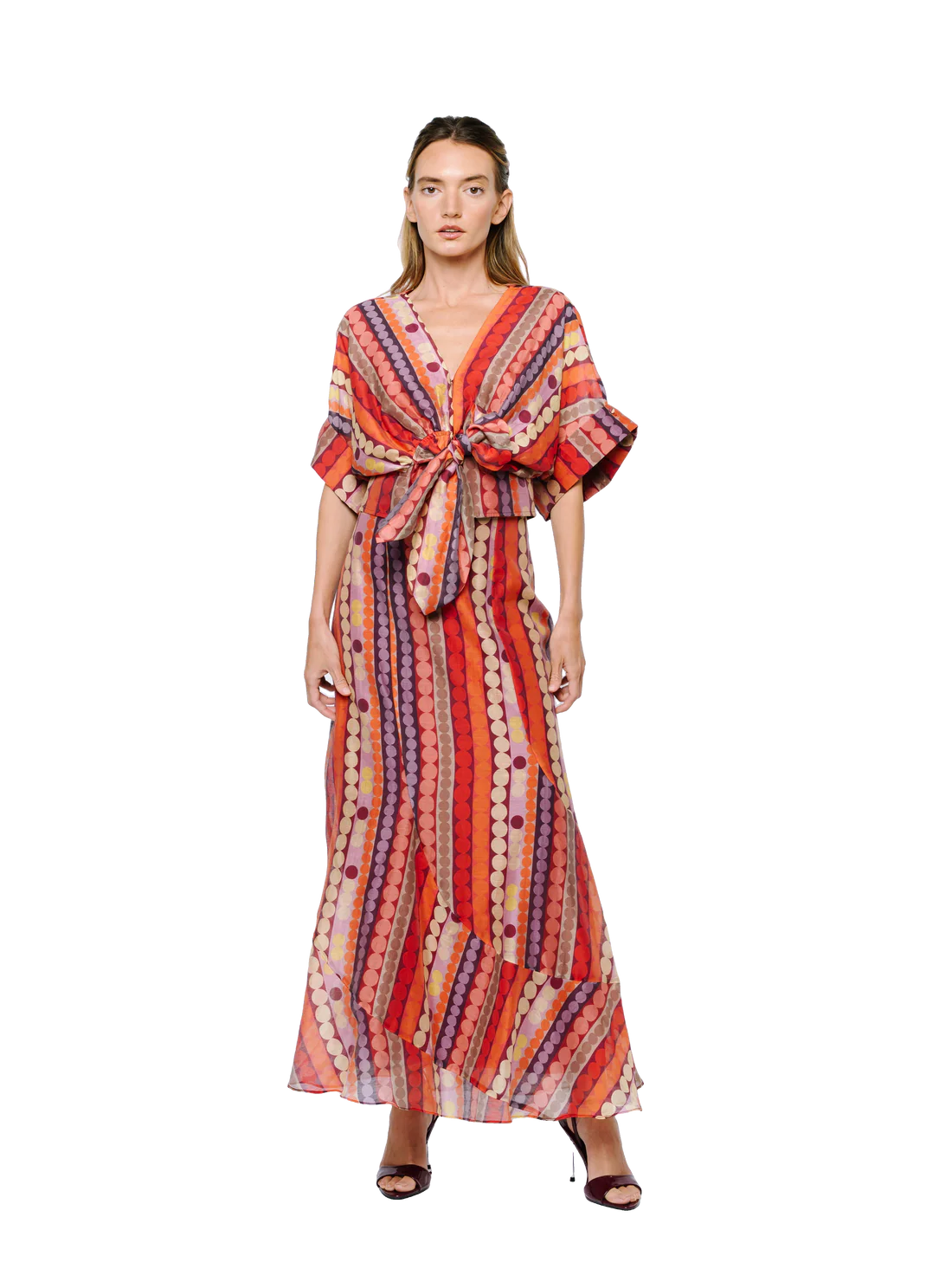 RiIey Maxi Skirt - Red Multi