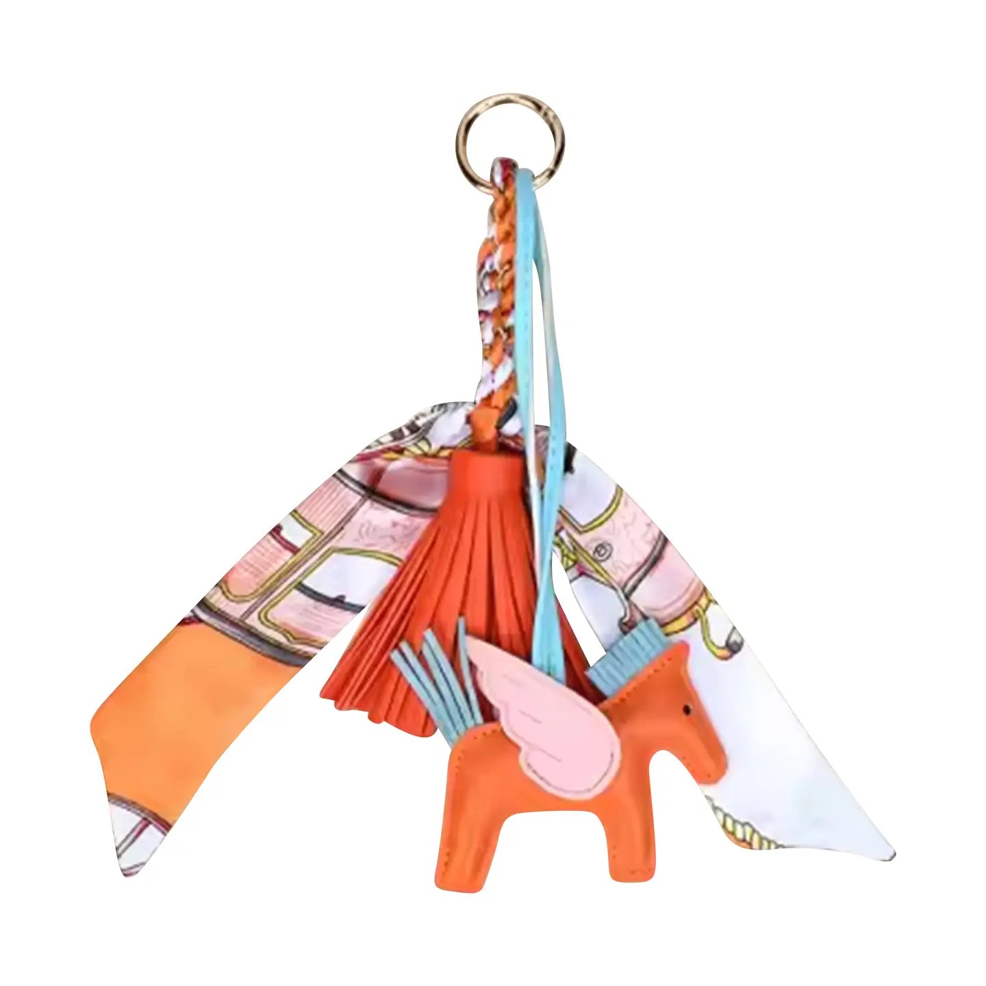 Horse Charm w/ Scarf Bag Charm - 4 Colors