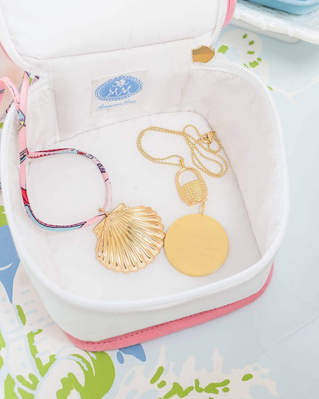 Pink Cord Necklace