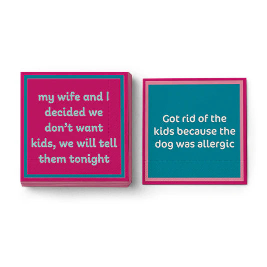 Beverage Napkin - Allergic