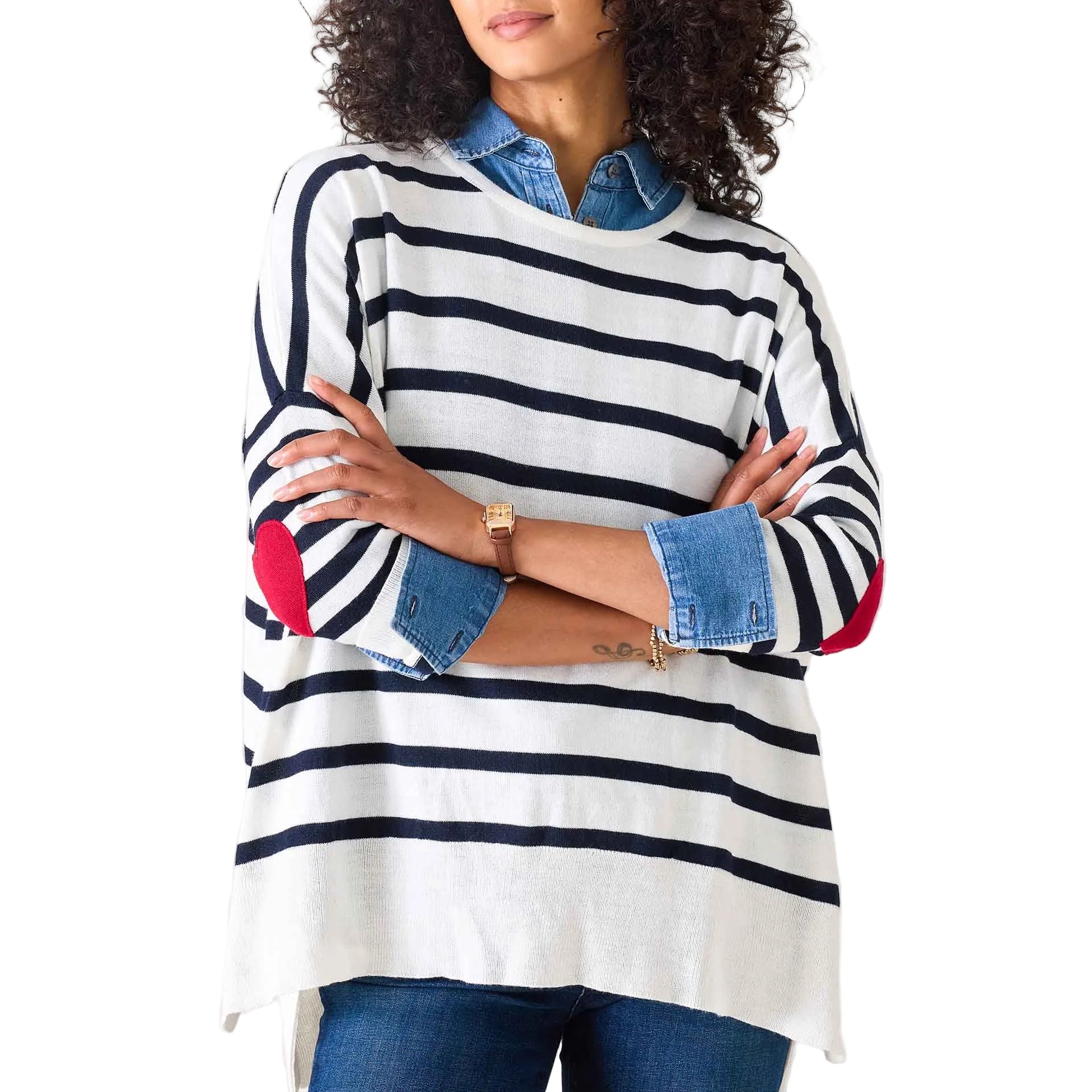 Amour Sweater with Heart Patch