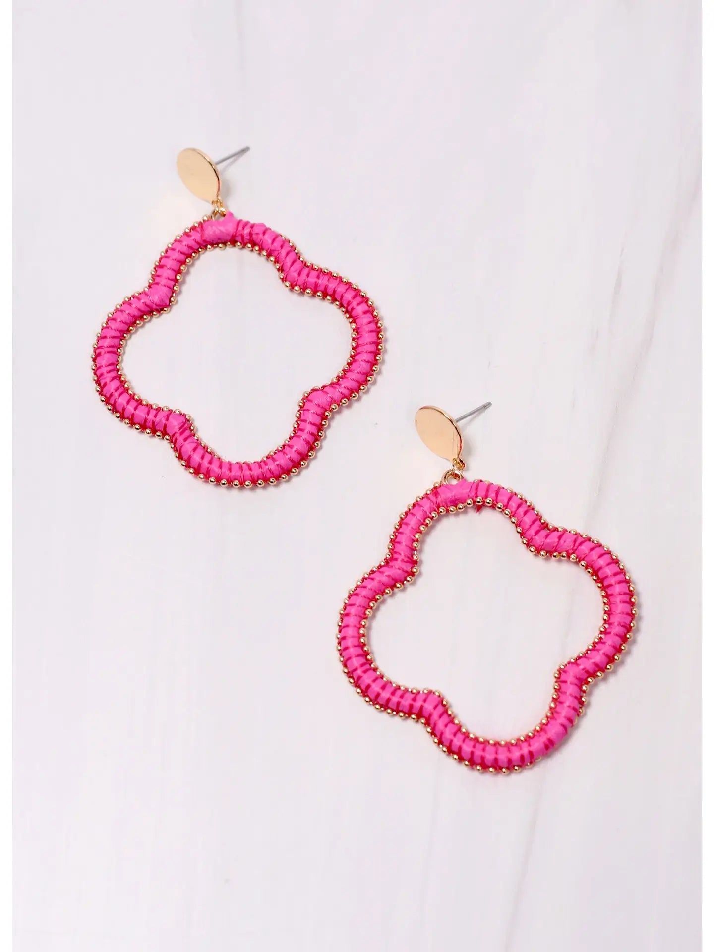 McMillan Wrapped Clover Earring - (three colors)