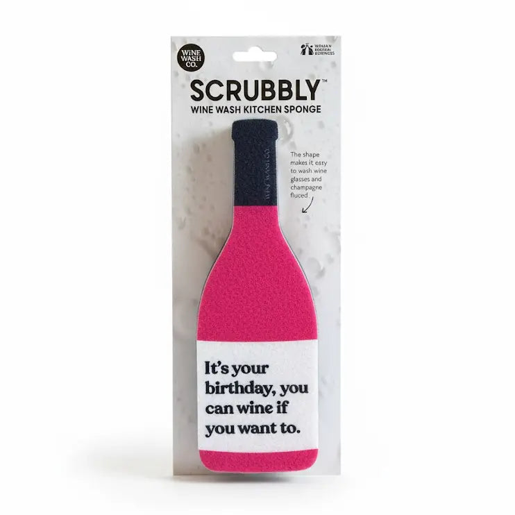 Scrubbly™ Kitchen Sponge: Birthday Pink