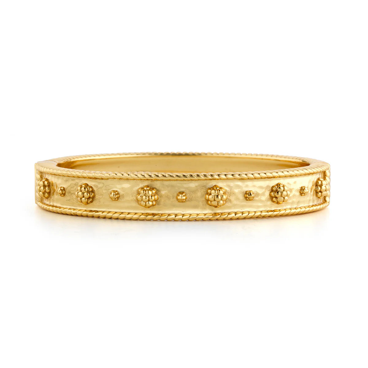 Capucine de Wulf Berry Classic Hinged Bangle - Gold Berry
