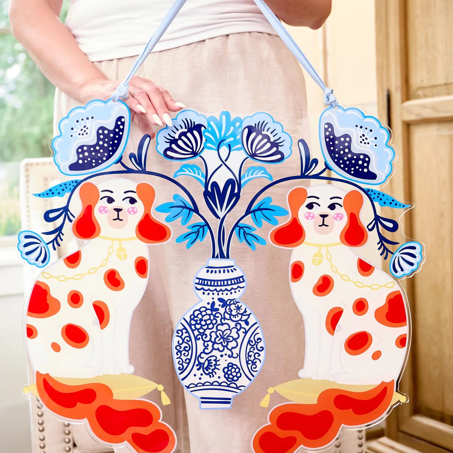 Acrylic Door Hanger – Staffordshire Dogs