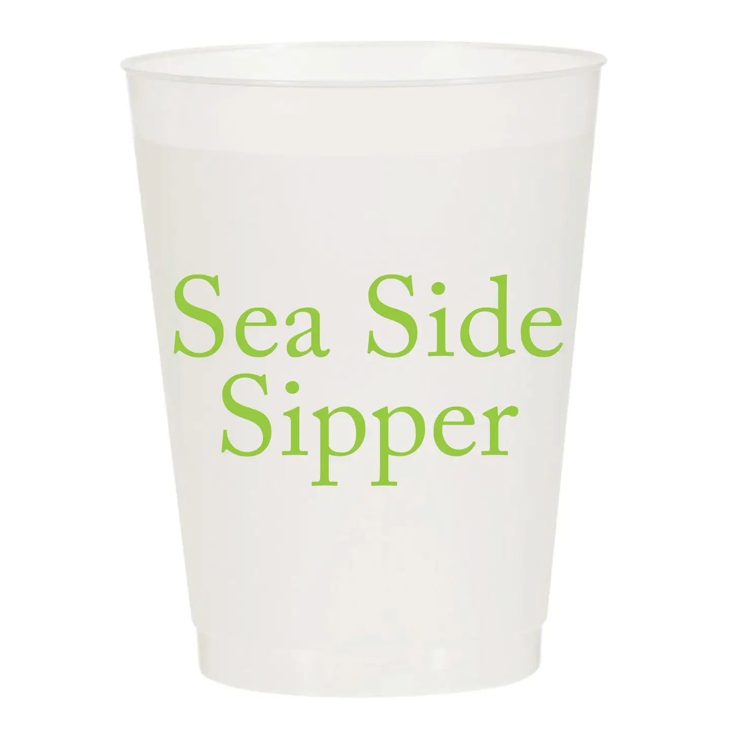 Seaside Sipper Frosted Cups - Set of 10