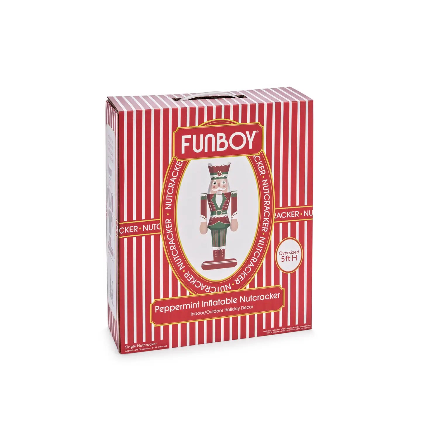 Peppermint Inflatable Nutcracker  - 3.5ft or 5ft