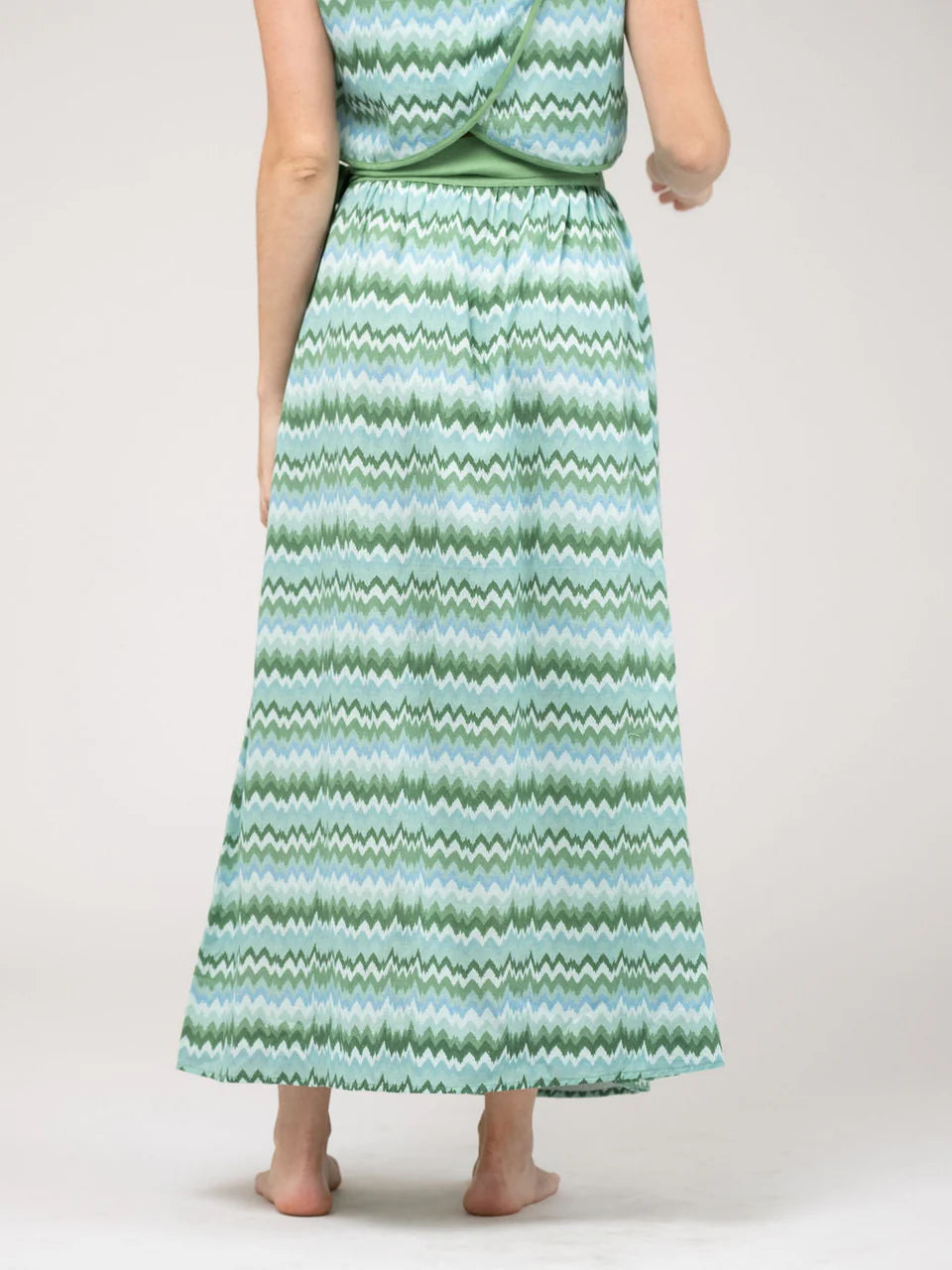 Beau & Ro  Sullivan Skirt | Wave - Green
