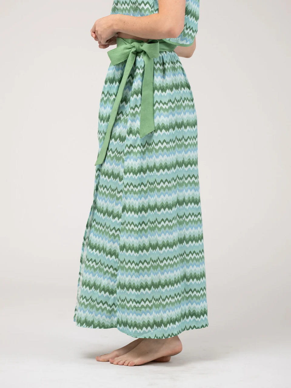 Beau & Ro  Sullivan Skirt | Wave - Green
