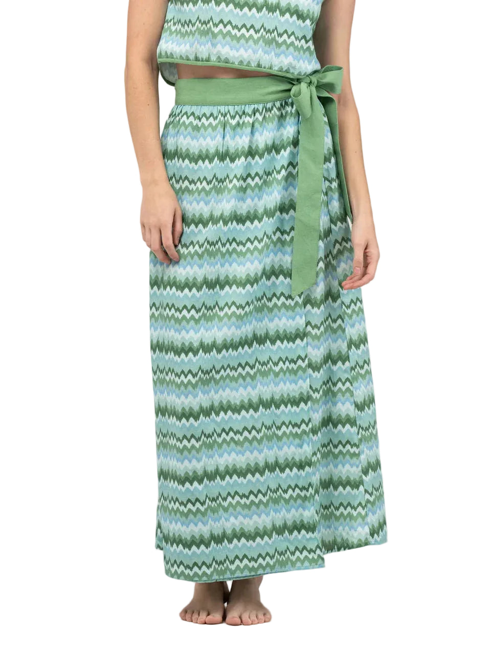 Beau & Ro  Sullivan Skirt | Wave - Green