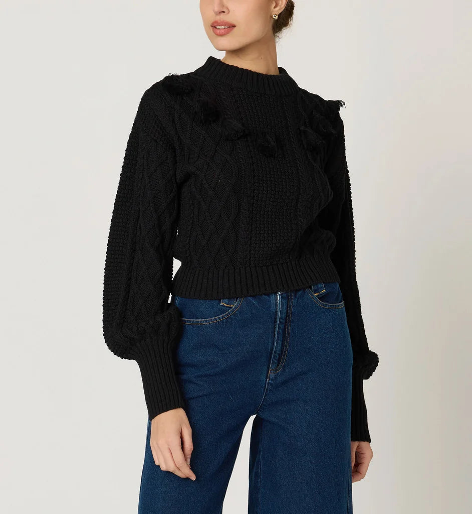 Cleobella Bettina Sweater - Black
