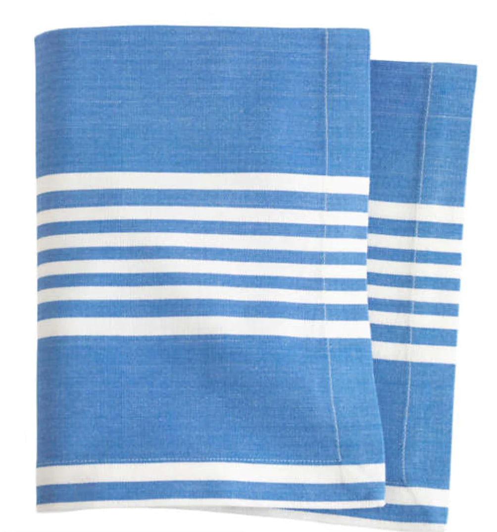 A. Selke Bistro Stripe French Blue Napkin - Set of 4