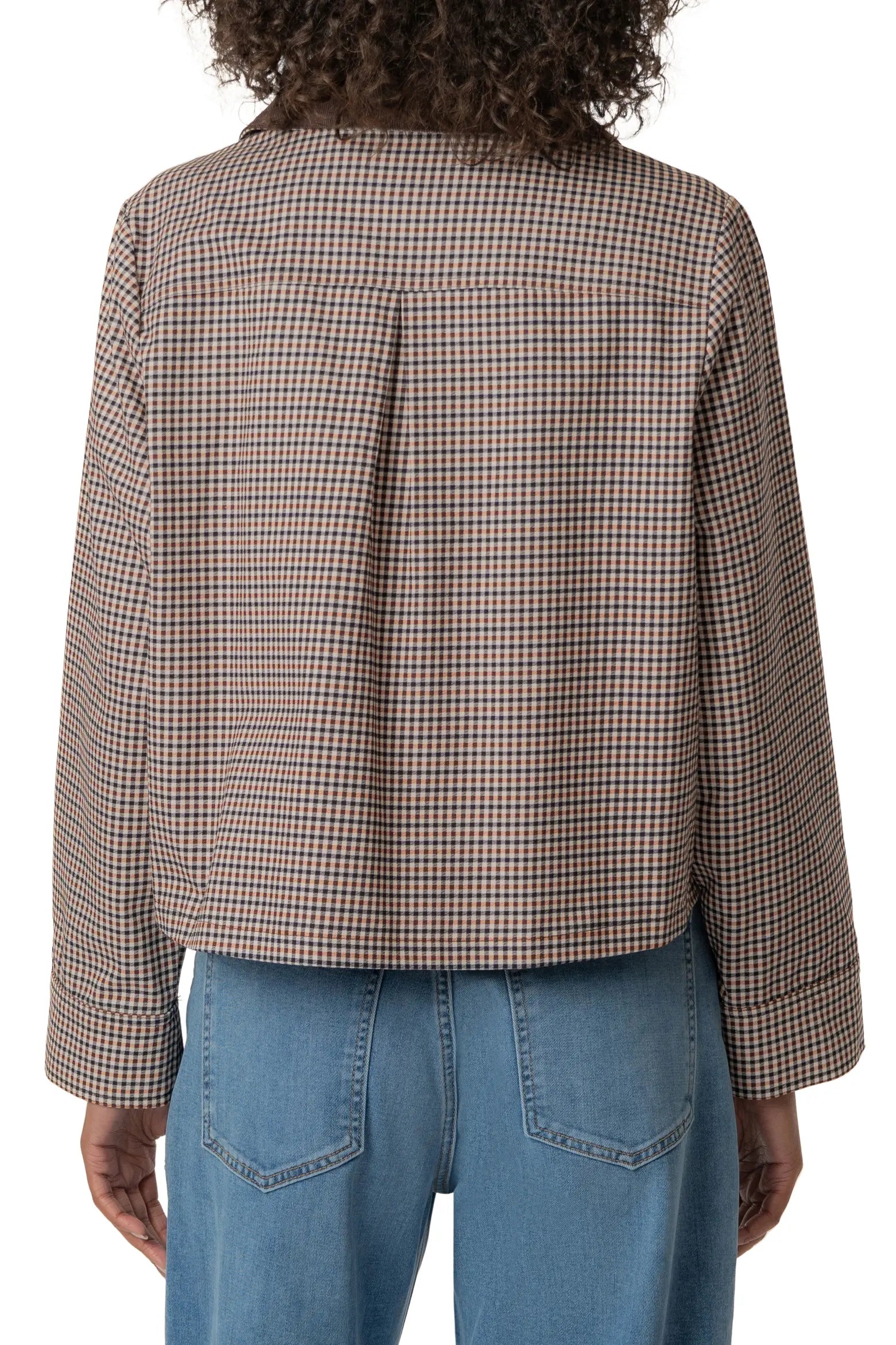 Kut From the Kloth Natalia Zip Front Jacket with Cord Collar