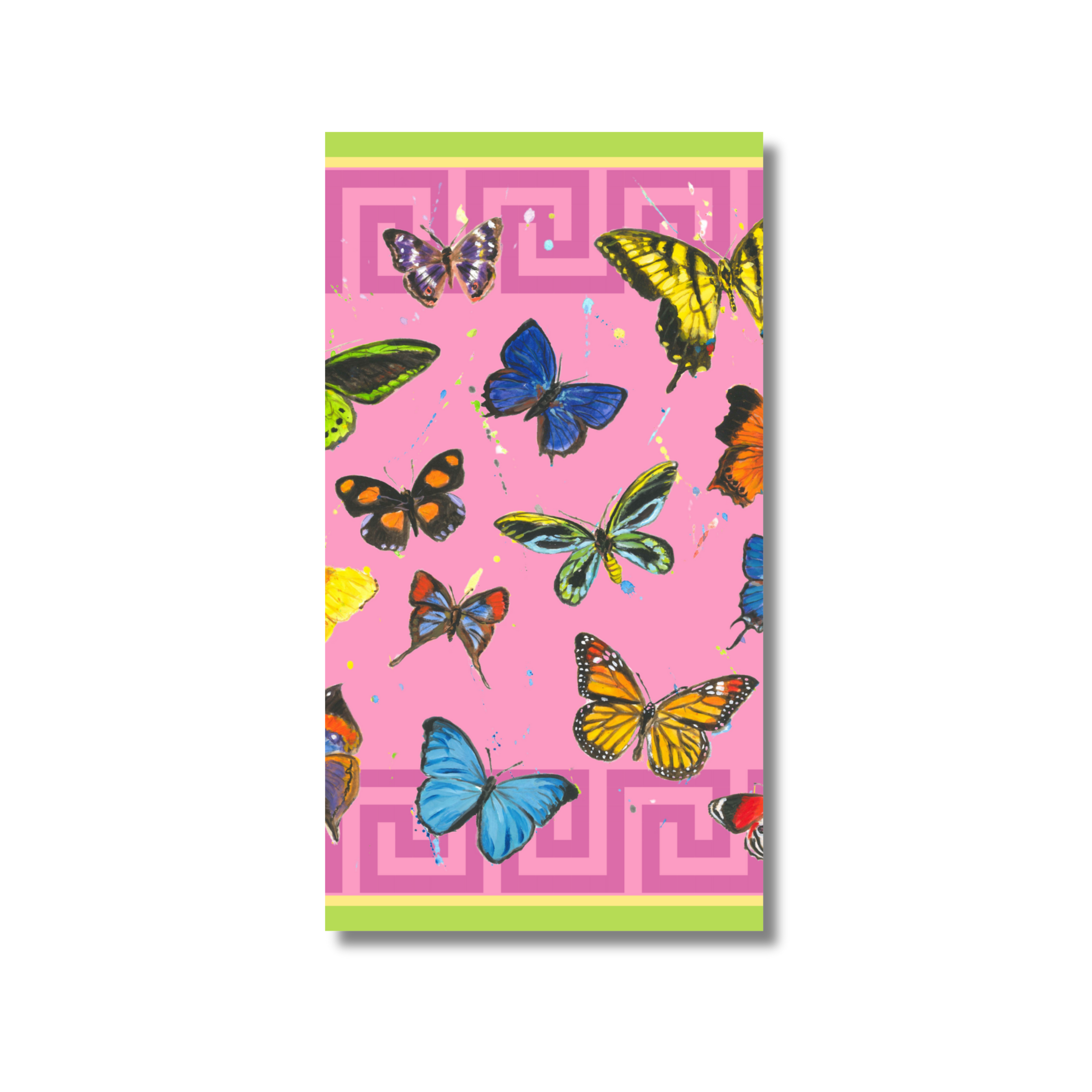 Butterfly Greek Key Guest Towels
