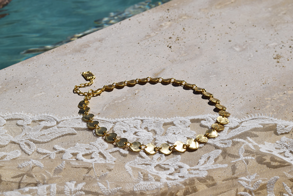 Dainty Mini Coin Necklace - 24K Gold Plated: GOLD