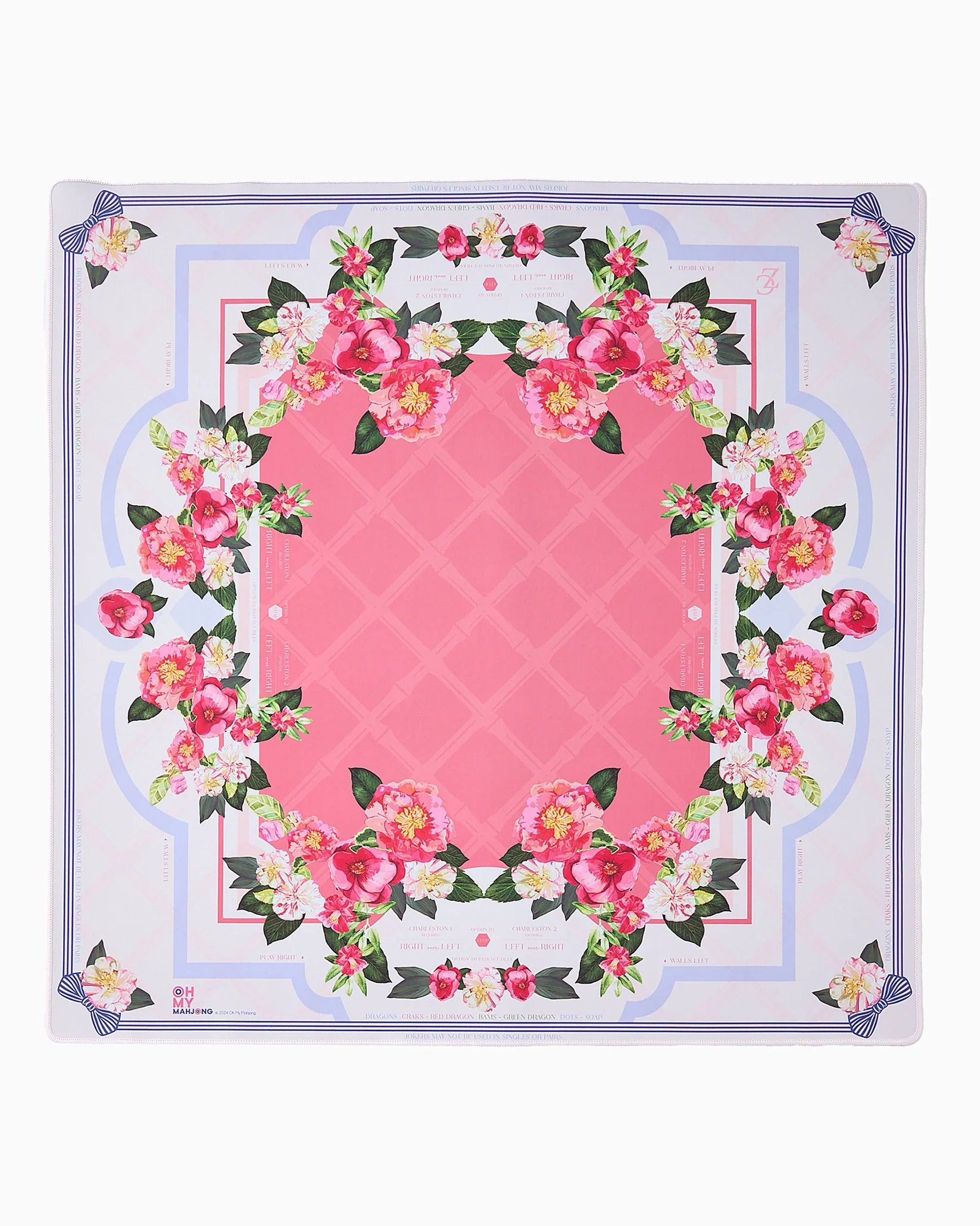 Oh My Mahjong Camellia Mat