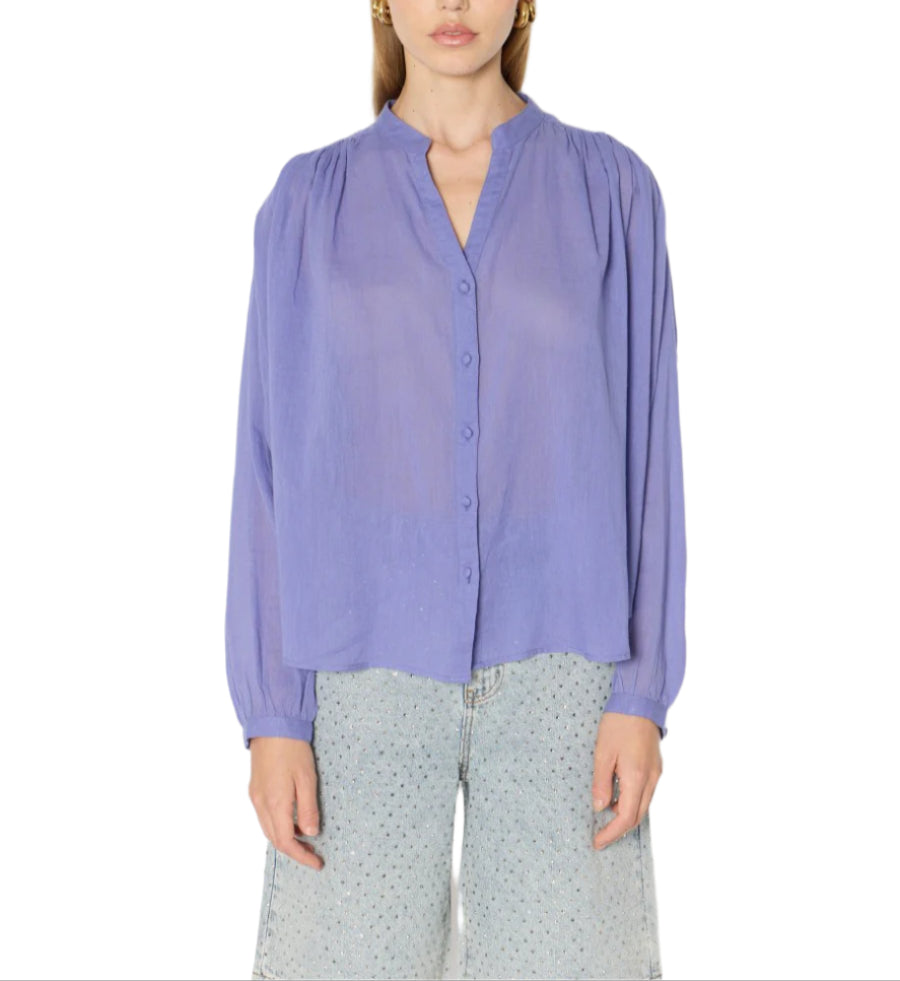 Berenice Cassandra Gauze Shirt  - Blackberry