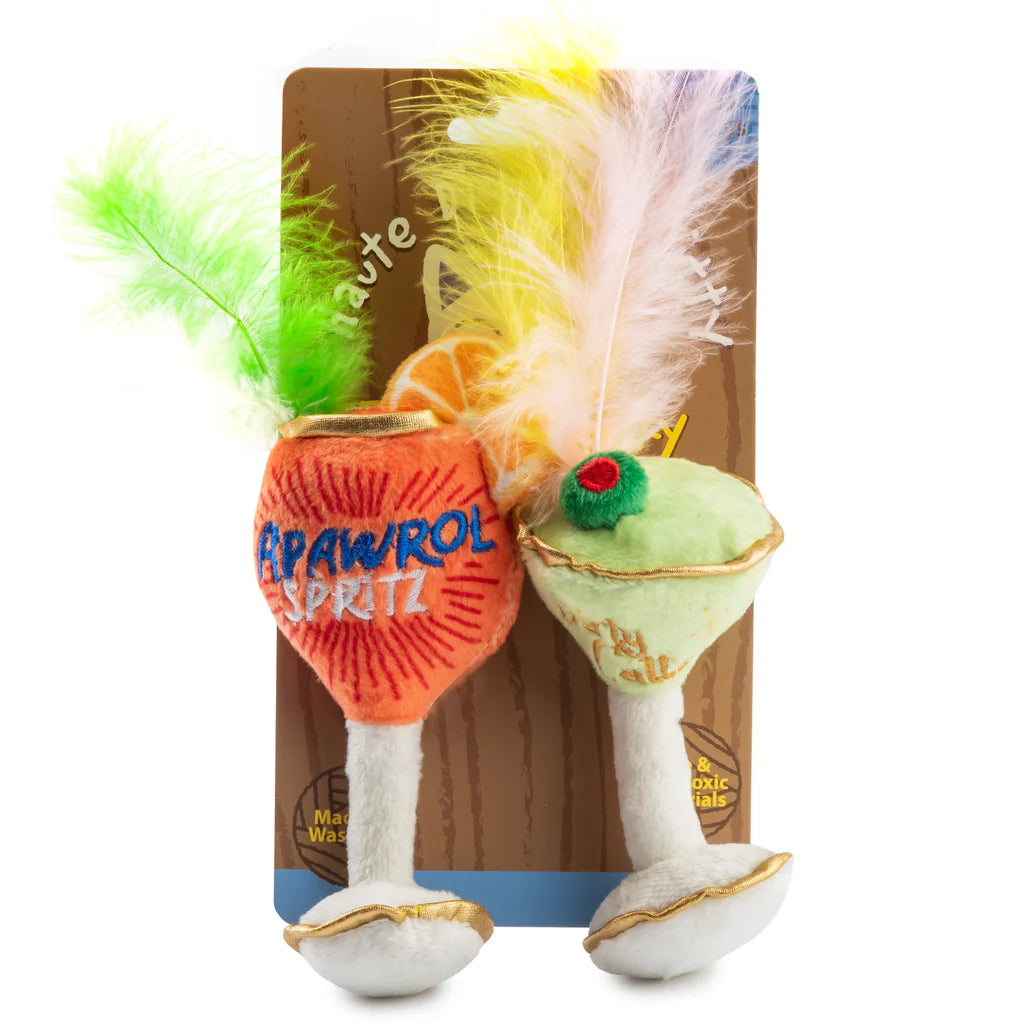 Kitty Cocktails Plush Cat Toy
