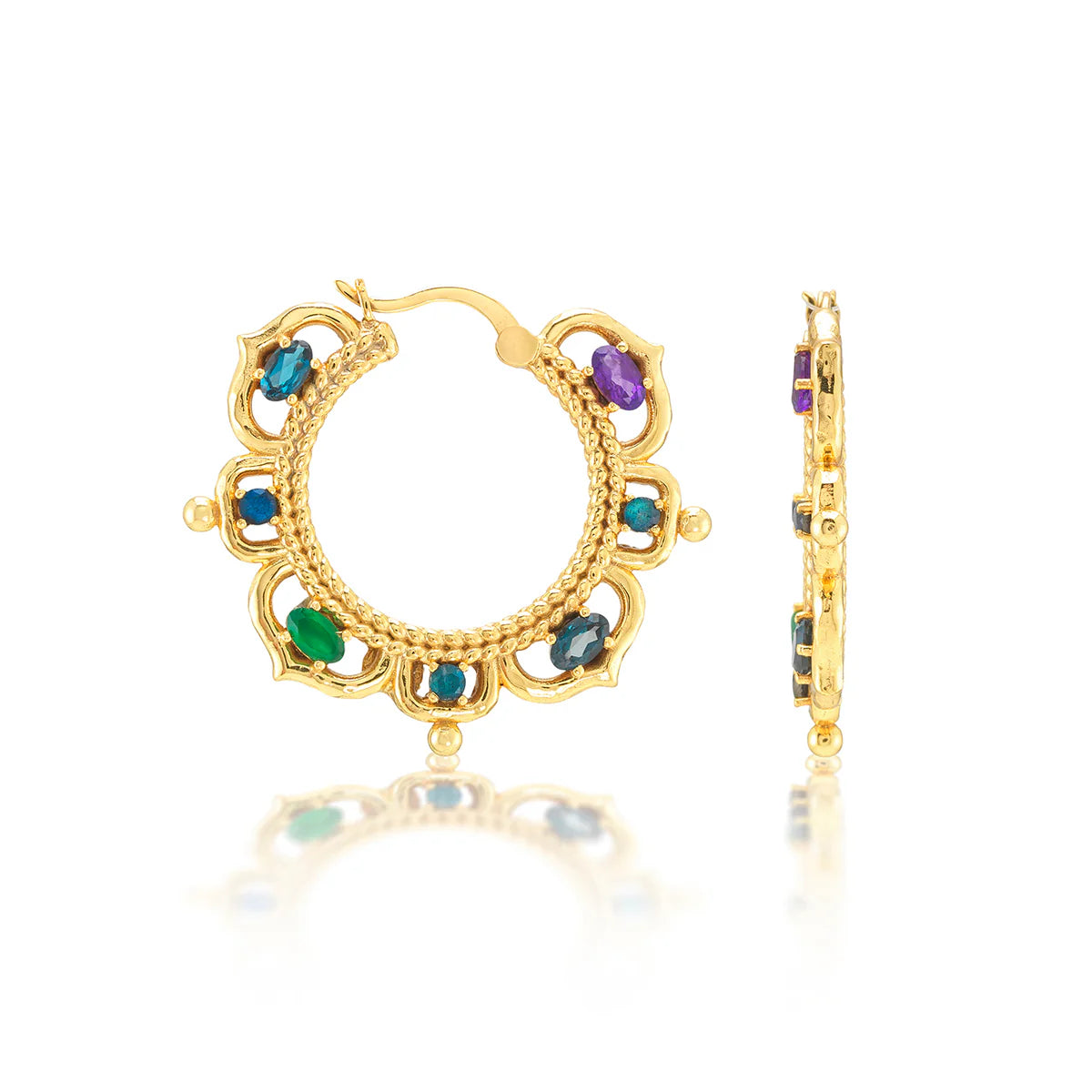Capucine de Wulf Contessa Hoop Earrings - Multi