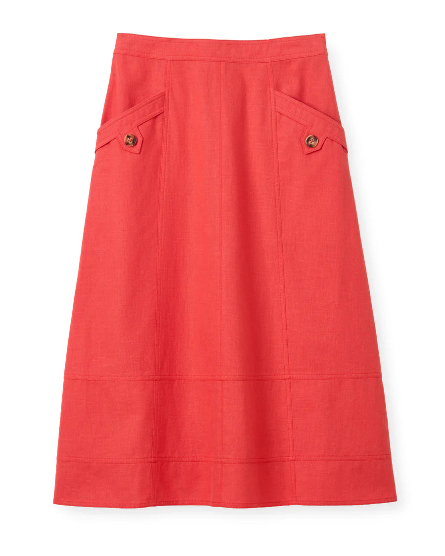 Cartolina Alice Button Skirt-Poppy