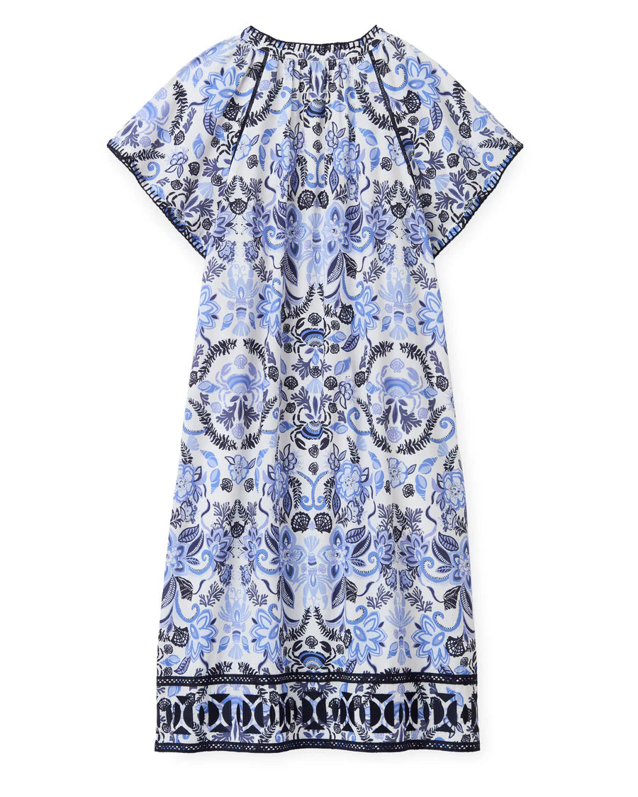 Cartolina Harper Dress-Mariners Bloom Print-Blue Mist