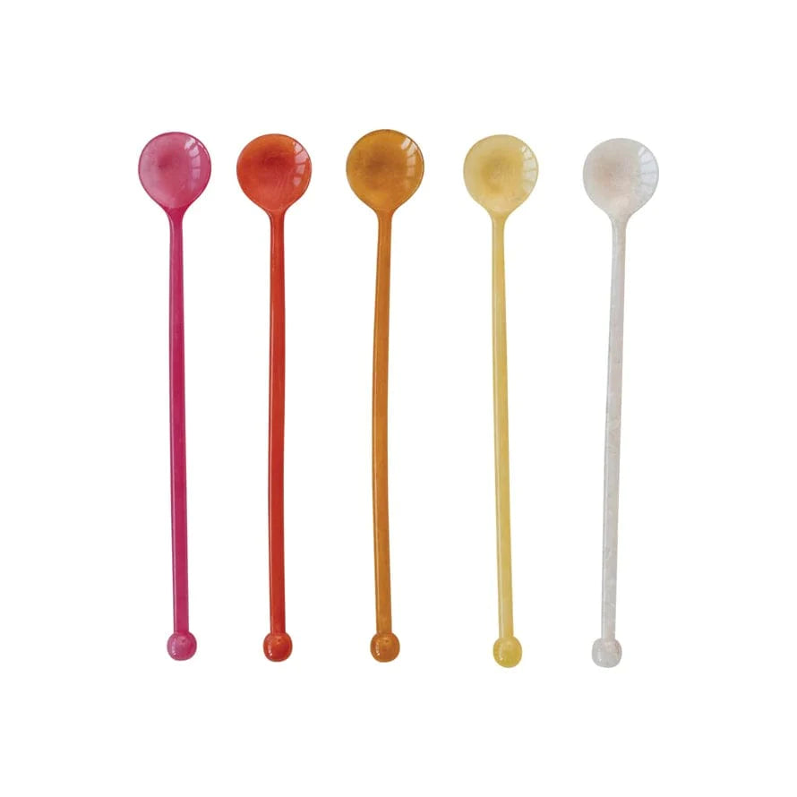 Resin Cocktail Spoon - (5 colors)