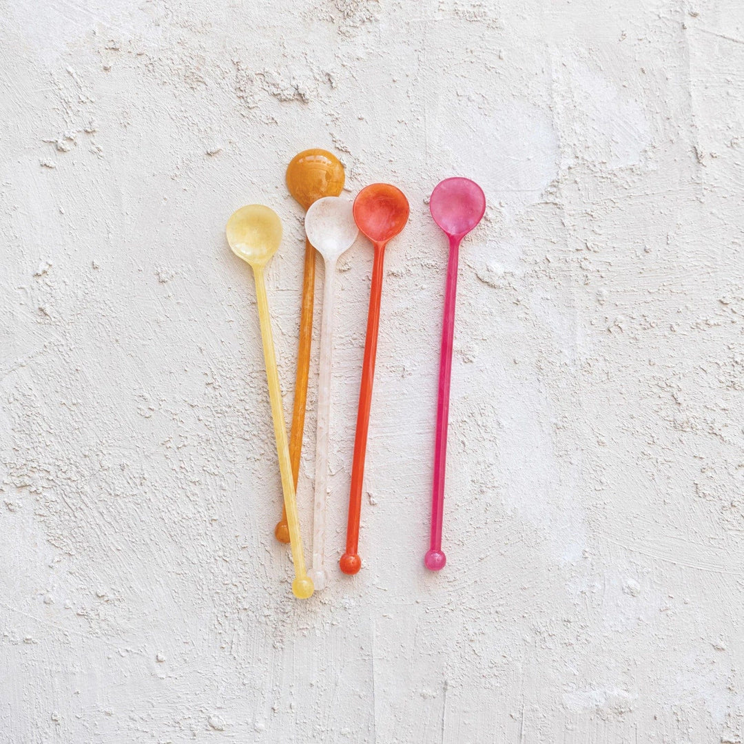Resin Cocktail Spoon - (5 colors)