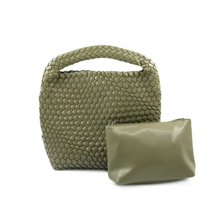 Woven Small Hobo Bag - (6 colors)