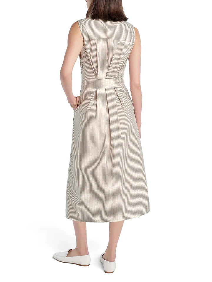 Favorite Daughter The Good Behavior Dress - Soft Taupe Stripe