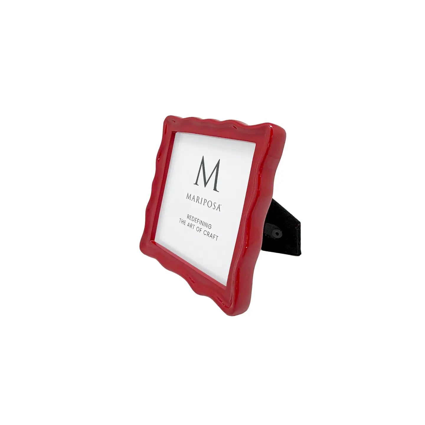Mariposa Wavy Red 4"x4" Frame