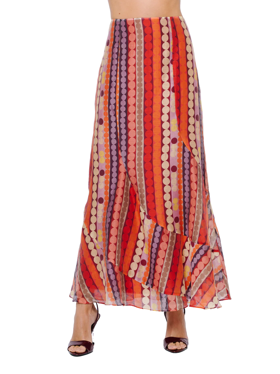 RiIey Maxi Skirt - Red Multi