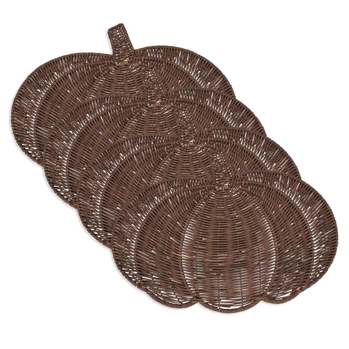 Rattan Pumpkin Placemat Set of 4