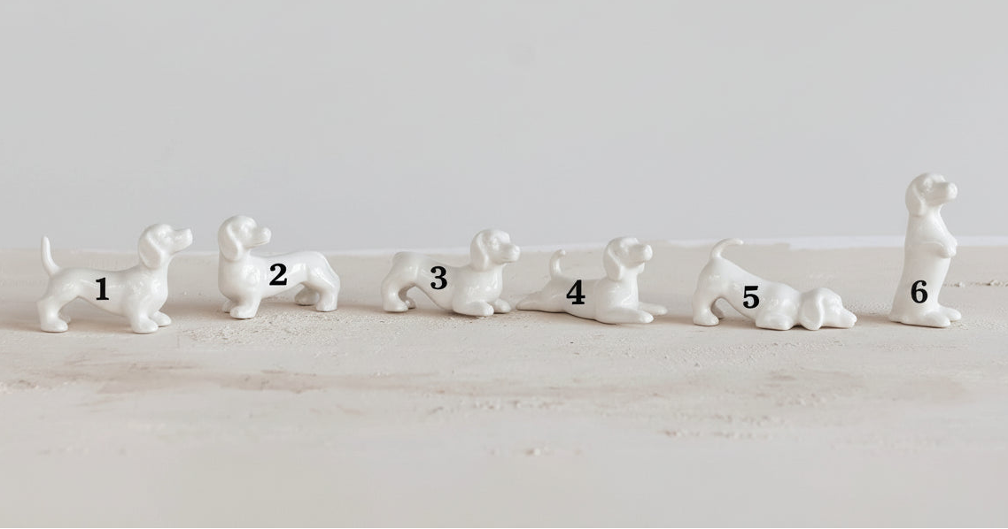 Stoneware Dogs White -  Variants