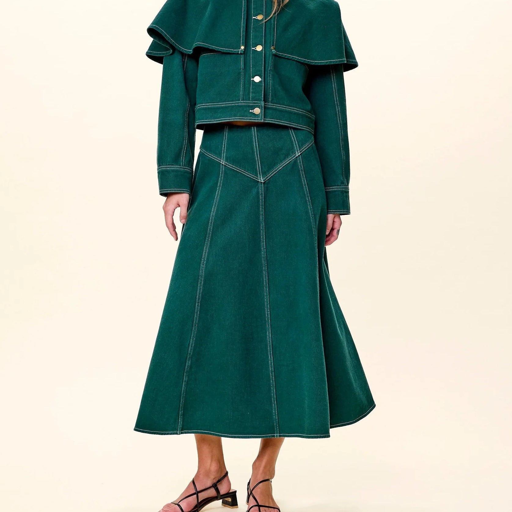 Cleobella Diana Midi Skirt - June Bug