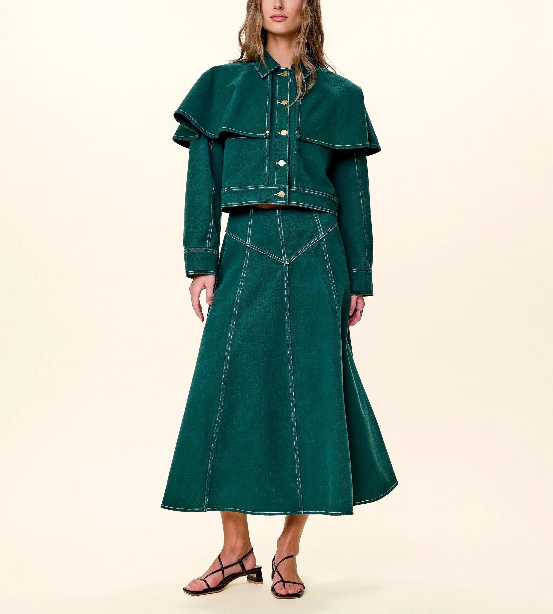 Cleobella Diana Midi Skirt - June Bug