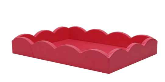 Addison Ross 11"x8" Scalloped Tray - Five Colors