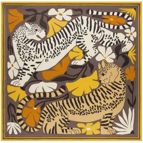 Inoui Editions Scarf | Carre Panteo Golden Brown