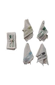 Embroidered Cotton & Linen Napkins