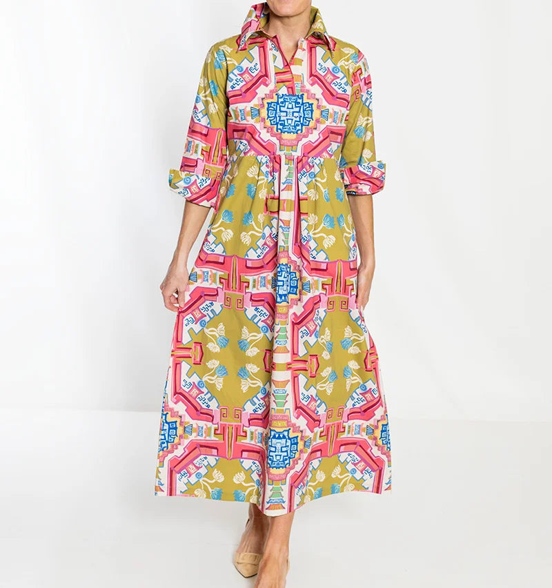 House of MBR Blythe Empire Dress Long | Surcie