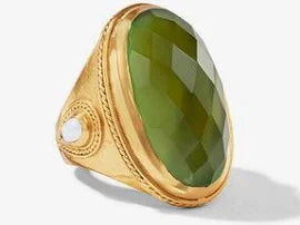 Julie Vos Cannes Statement Ring Iridescent Palmetto | 2 Sizes