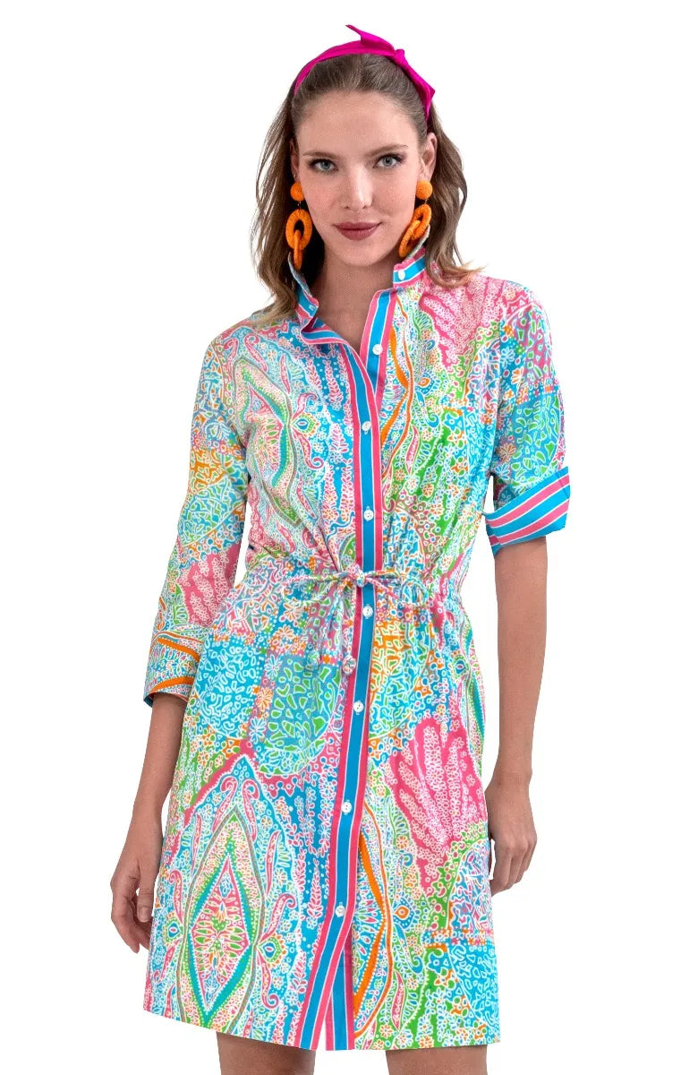 Gretchen Scott Grand Bazaar Pulley Dress - Shrimp