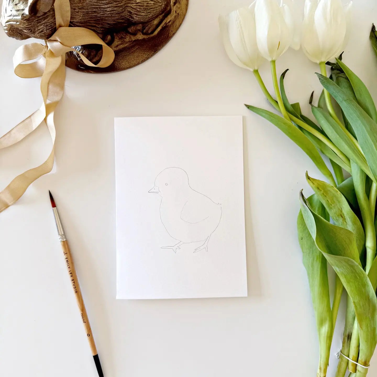 Easter Paintable Watercolor Notecards
