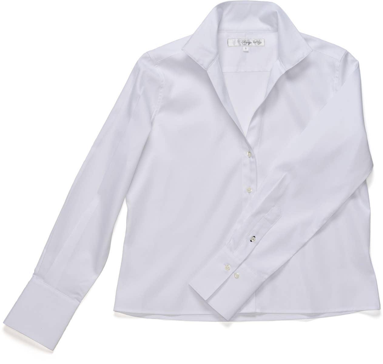 The League Crop Shirt in Crisp White: S