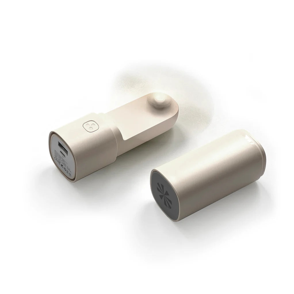 Easy Breezy Portable Fan + Power Bank - (natural or pink)