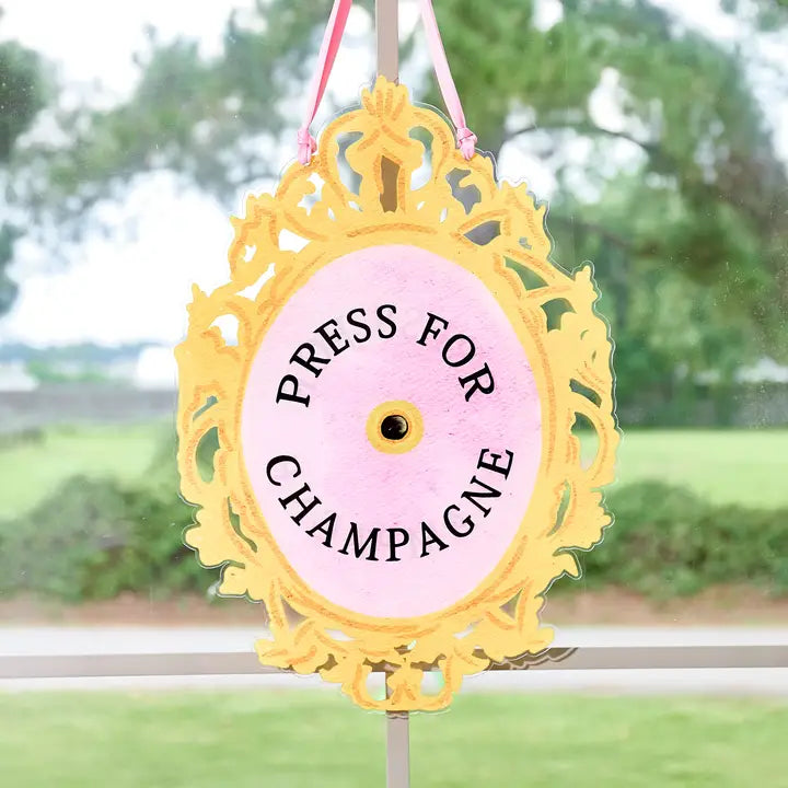 Acrylic Door Hanger – Press For Champagne