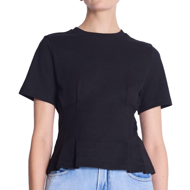 Berenice TShirt Cintre Col Rond MC - Black, Grey Melange, White