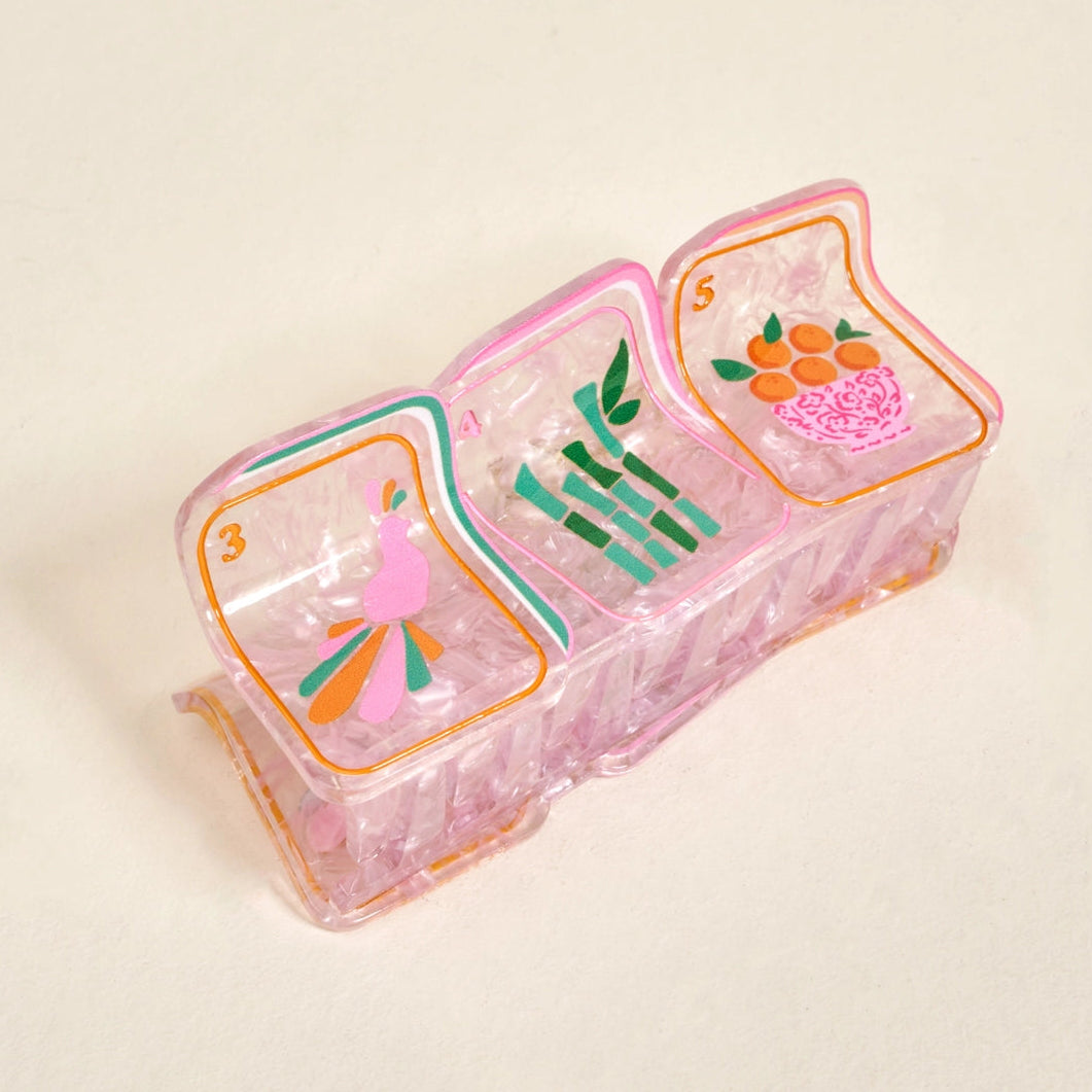 Shape Up Claw Clip - Mahjong Tiles